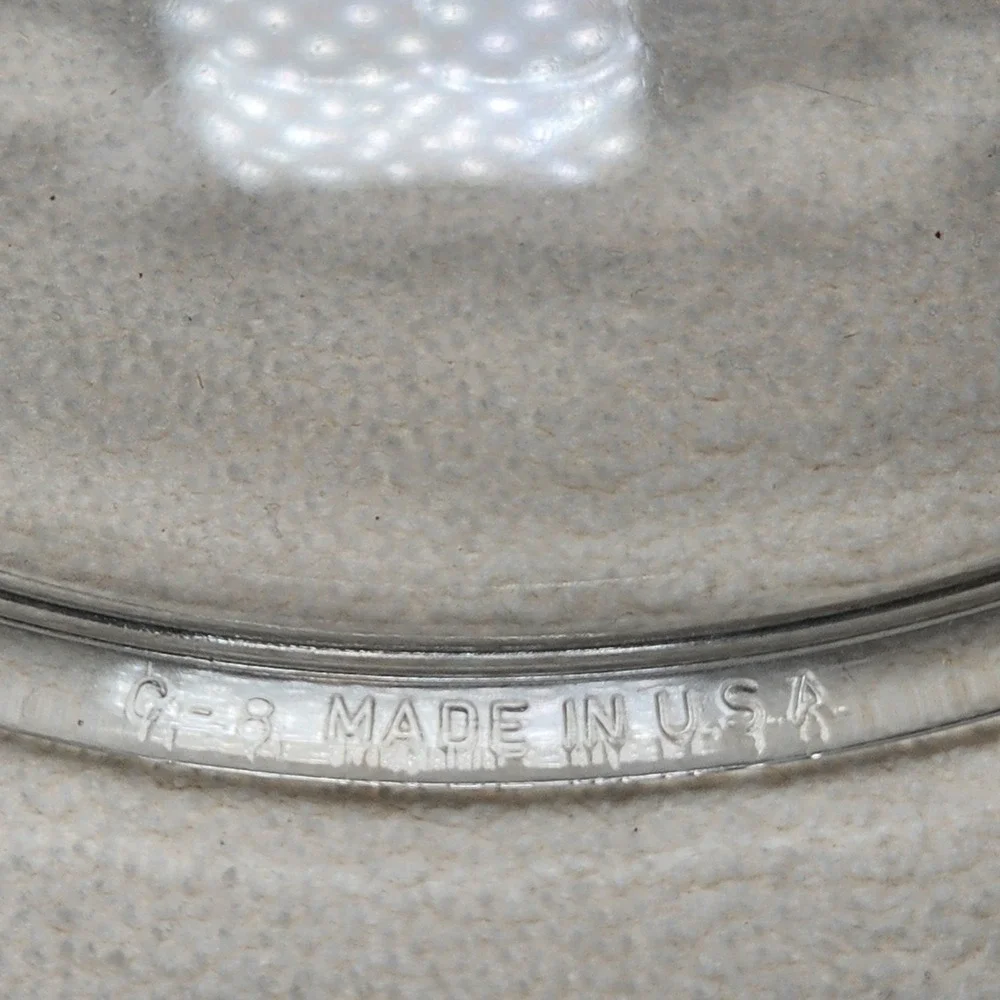 WAGNER WARE C-8 Glass Lid Replacement 10.5 Inch Round Self Basting Cover Clear